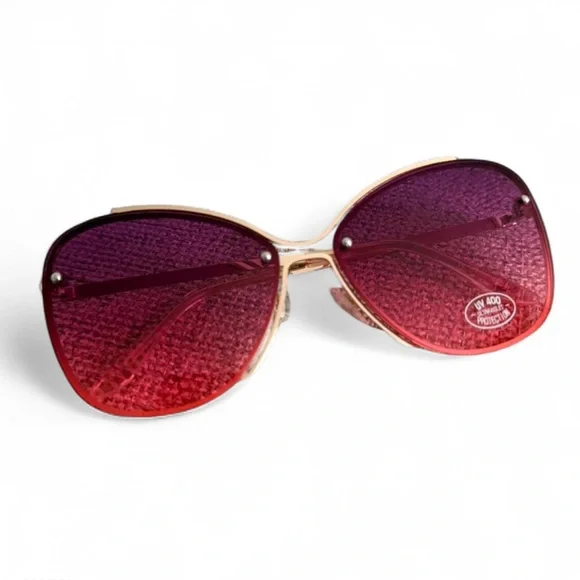 Fashion Nova Gradient Sunglasses - Pink and Purple - Picture 6 of 6